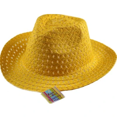 Image of DP Boys Easter Cowboy Hat Ideal to decorate Yellow