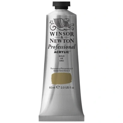 Image of Winsor &amp; Newton 2320283 Professional Acrylic Colour, Gold, 60 ml