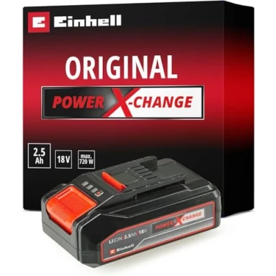 Image of Einhell Power X Change 18V, 2.5Ah Lithium Ion Battery Universally Compatible With All PXC Tools And Garden Machines, schwarz