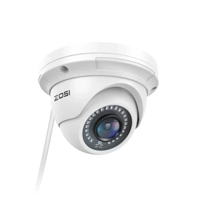 Image of ZOSI 5MP Add on POE IP Camera, Outdoor Indoor Home Surveillance Dome Camera with Night Vision, Waterproof, Motion Detection, Only Work CCTV System