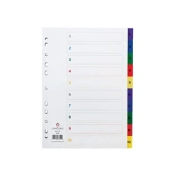 Image of Concord 1 10 Index Polypropylene Multicoloured A4 66399