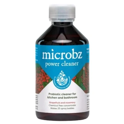 Image of MICROBZ POWER Cleaner 250ml Concentrate Makes 25 Bottles Natural Probiotic &amp; Enzyme All Purpose Multi Surface for Floors Kitchen Bathroom, Enzymatic Stain Removal, Pet Children Safe