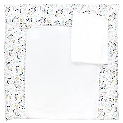 Image of TupTam Baby Changing Mat with 2 Removable Terry Cloths, Rowanberry, 75 x 85 cm