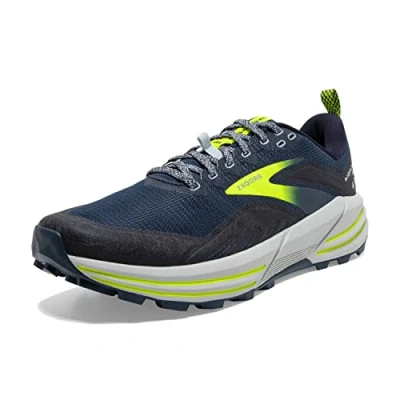 Image of Brooks Men&#039;s Cascadia 16 Running Shoe, Titan Peacoat Nightlife, 7 UK