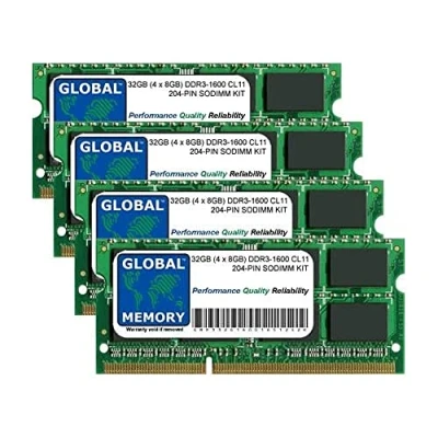 Image of 32GB (4 x 8GB) DDR3L 1600MHz PC3L 12800 204 PIN SODIMM MEMORY RAM KIT COMPATIBLE WITH INTEL IMAC 27&quot; RETINA 5K (LATE 2014 MID 2015)