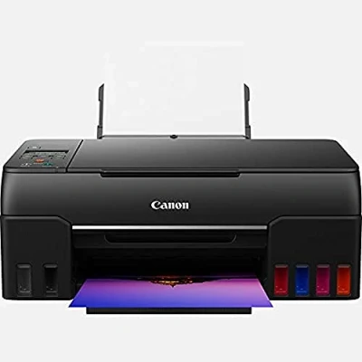 Image of Canon PIXMA G650 MegaTank Printer Inkjet Scanner Copier (4,800 x 1,200 dpi, Photo 10 15 cm, LC Display, WLAN, Wireless Printing, Auto Power On/Off) Black
