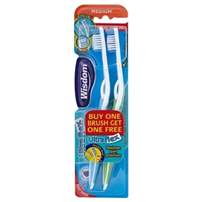 Image of Wisdom Ultraflex Medium Toothbrushes (2)
