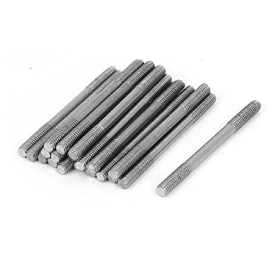 Image of Sourcingmap M4x50mm 304 Stainless Steel Double End Threaded Stud Screw Bolt 20pcs