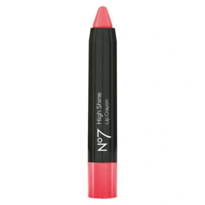 Image of No7 High Shine Moisturising Lip Crayon Petal 2.71g