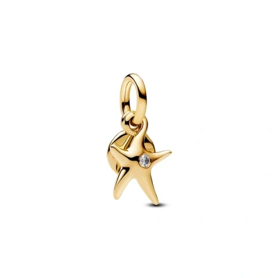 Image of Pandora Gold Starfish Double Dangle Charm