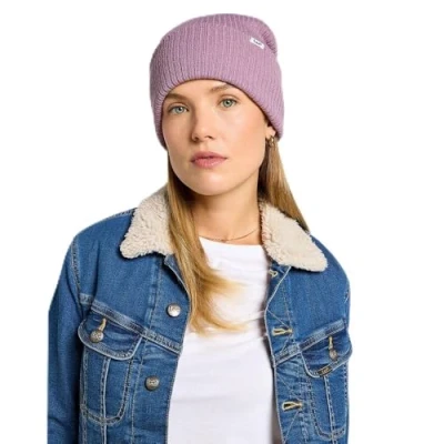 Image of Lee Men&#039;s Ribbed Beanie Hat, Pretty Plum, One Size