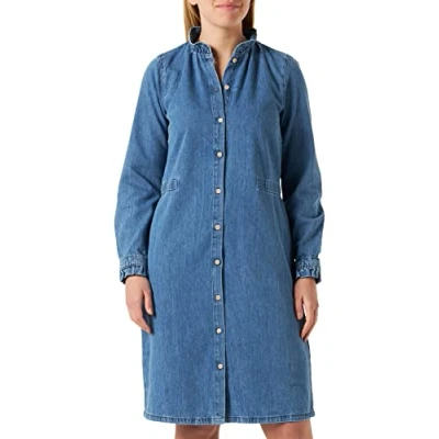 Image of MUSTANG Women&#039;s Style Frida Denim Dress, Medium Blue 400, 6