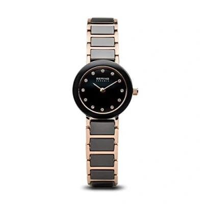 Image of BERING Women Analog Quartz ceramic collection Watch with stainless steel/Ceramic Strap and Sapphire Crystal 11422 746