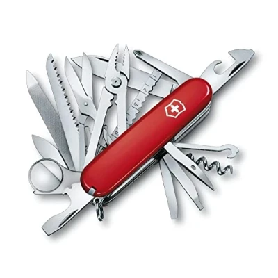 Image of Victorinox, Swiss Champ, Army Pocket Knife, Medium, Multi Tool, Camping, 33 Functions, Blade, Corkscrew, Mini screwdriver 1.5 mm