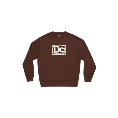 Image of DC Shoes Pullover Sweatshirt, Men&#039;s, Size: Large, Ctl coffee bean