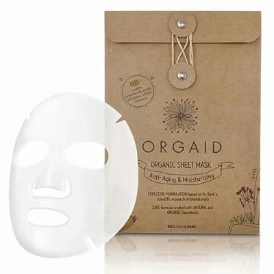 Image of Orgaid Anti aging &amp; Moisturizing Organic Sheet Mask Made in USA by