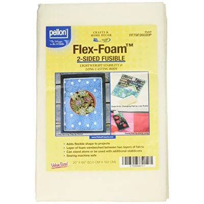 Image of Pellon Flex Foam 2 Sided Fusible Stabilizer 20 inch x 60 inch, Other, Multicoloured, 26.03x34.29x3.81 cm