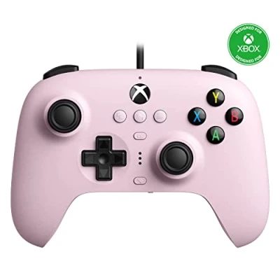 Image of 8Bitdo Ultimate Wired Controller for Xbox Series X, S, One, Windows 10 &amp; 11 (Pink) (Xbox X/)