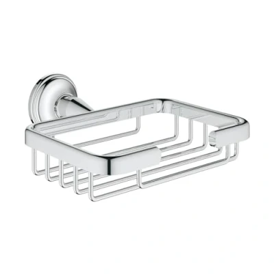 Image of GROHE Essentials Authentic Corner Basket, Small Chrome 40659001
