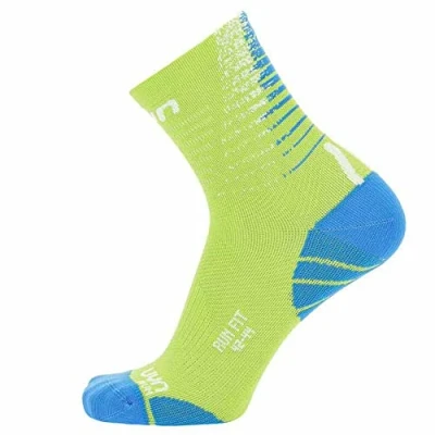 Image of UYN S100137 RUN FIT Socks Men&#039;s Lime/Blue 38