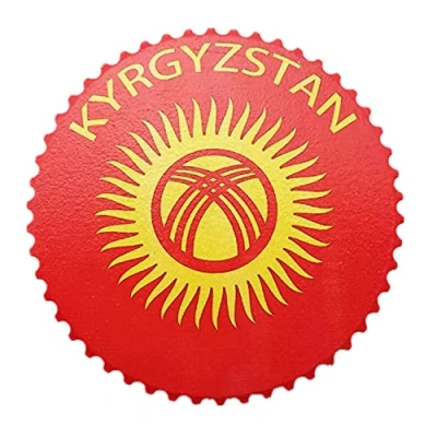 Image of Weekino Flag Kyrgyzstan Magnet Travel Souvenir 3D Resin Collection Gift Fridge Refrigerator