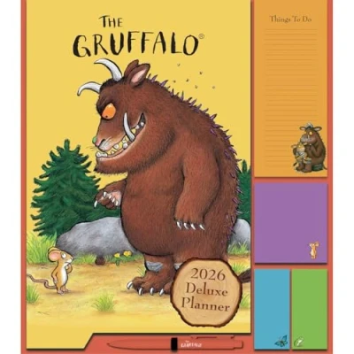 Image of 2026 FAMILY ORGANISER THE GRUFFALO 4 COLUMN MONTH TO VIEW SQUARE WALL DELUXE PLANNER CALENDAR OFFICIAL PRODUCT