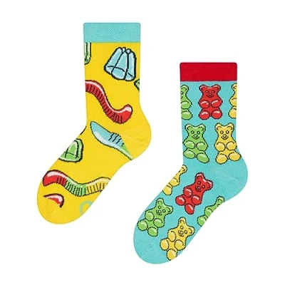 Image of Dedoles Unisex Socks for Women, Men &amp; Kids Cotton Funny Designs Football Bicycle Horses Plants Firefighter Gift Mismatched, Design: Sweet Bears, Colour: Multicolour, Size: 9K 11.5K UK