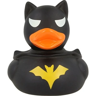Image of Lilalu 8 x cm/50 g Collector and Baby Dark Rubber Duck Bath Toy