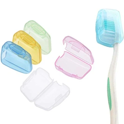 Image of HUPOO Travel Portable Toothbrush Head Covers Protective Case Protector Cap Camping Brush Cleaner Protect. 5 PCS