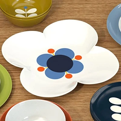 Image of Orla Kiely Flower Shaped Platter