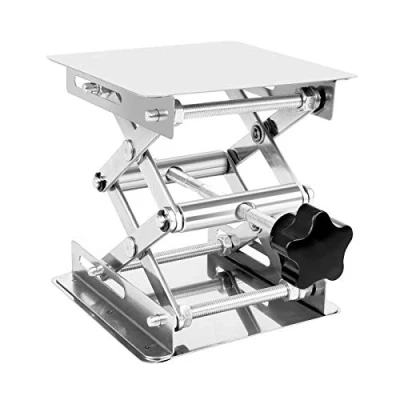 Image of Fulushou Stainless Steel Utility Jack, 10 kg Load Capacity, 45mm 155mm Height Range