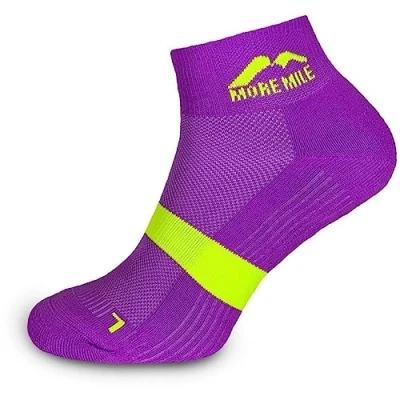 Image of More Mile Preventer Double Layer Womens Running Socks Pink 2 5