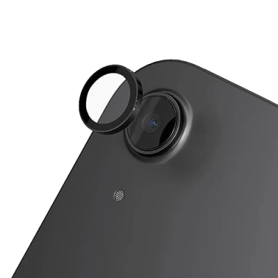 Image of RHINOSHIELD Camera Lens Protector compatible with [iPad Pro (2018) / iPad Air 4/5/6 (11/13 inch) Mini 6] High Clarity Scratch Proof 9H Tempered Glass and Aluminum Trim Space Gray