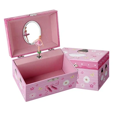 Image of TAOPU Keepsake Musical Jewelry Box with dancing Ballerina Girl Music Jewel Storage Case for Girls