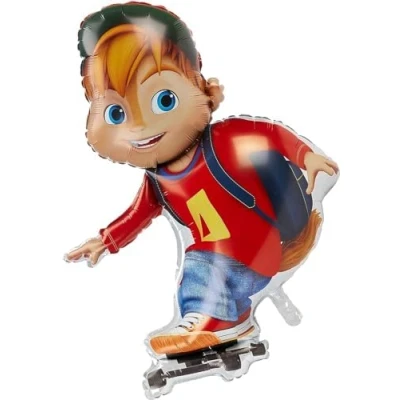 Image of Toyland® 90cm (36&quot;) Alvin Shaped Character Foil Balloon From and the Chipmunks Kids Party Balloons