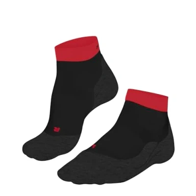 Image of FALKE RU4 Endurance Short M SSO Men&#039;s Running Socks Cotton Functional Material Anti Bubble 1 Pair, Black (Black 3002), 39 41