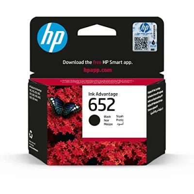Image of HP F6V25AE 652 Black Ink Cartridge