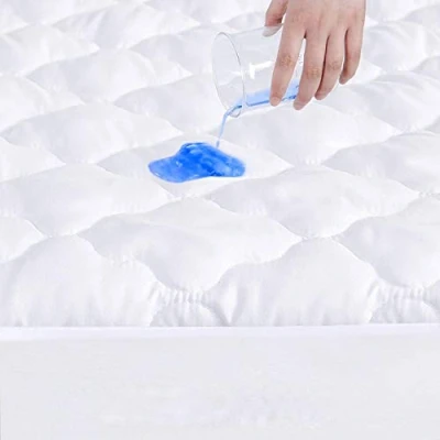 Image of Dudu N Girlie Quilted Waterproof Mattress Protector, Cot Bed (70 x 140 cm)