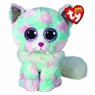 Image of TY 2008069 Beanie Boos 15 cm T36376 Opal Plush Toy, Green/Pink,