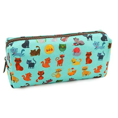Image of LParkin Cute Cat Pencil Case Pouch Make Up Stationary Kawaii Box Teacher Gift Gadget Bag Cosmetic