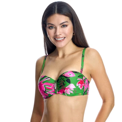 Image of ORY Womenss underwired bikini bra W240746 Green Size 36B