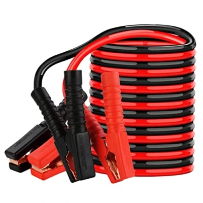 Image of Cdemiy Jump Leads for Car, 3m Heavy Duty Leads, 600A Car Battery Booster, Jumper Cables Cable with Crocodile clip, Petrol Diesel Carengines Compressor