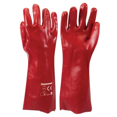 Image of Silverline Red PVC Gauntlets L 9