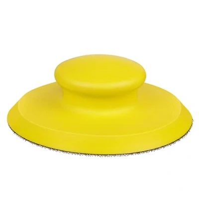 Image of 150MM Round Pad Hand Sanding Block,Hand Polishing Block Hook and Loop Disc Ideal Sand Polishers for Woodworking Home Crafts Automobile Body