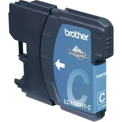 Image of Brother LC 1100HYC Inkjet Cartridge, Cyan, Single Pack, High Yield, Includes 1 x Genuine Supplies