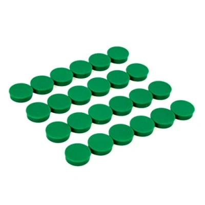 Image of Bullseye Office Magnets (24 Pack) Green Round, Refrigerator Perfect as Whiteboards, Lockers, or Fridge [Green]