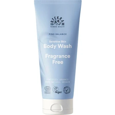 Image of Urtekram Body Wash Fragrance Free, Find Balance, Sensitive, 200 ml, vegan, organic