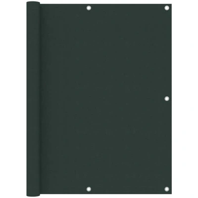 Image of vidaXL Balcony Screen Dark Green 120x500 cm Oxford Fabric