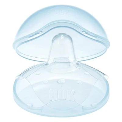 Image of NUK Silicone Nipple Shields with Storage Box, Pack of 2