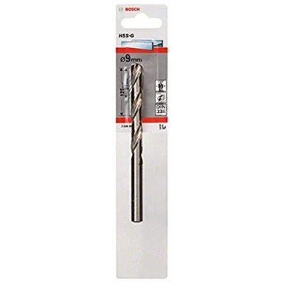 Image of Bosch Professional 1x Metal Drill bits HSS G DIN 338 (for metal, Ø 9 x 81 125 mm, Accessory Driver)